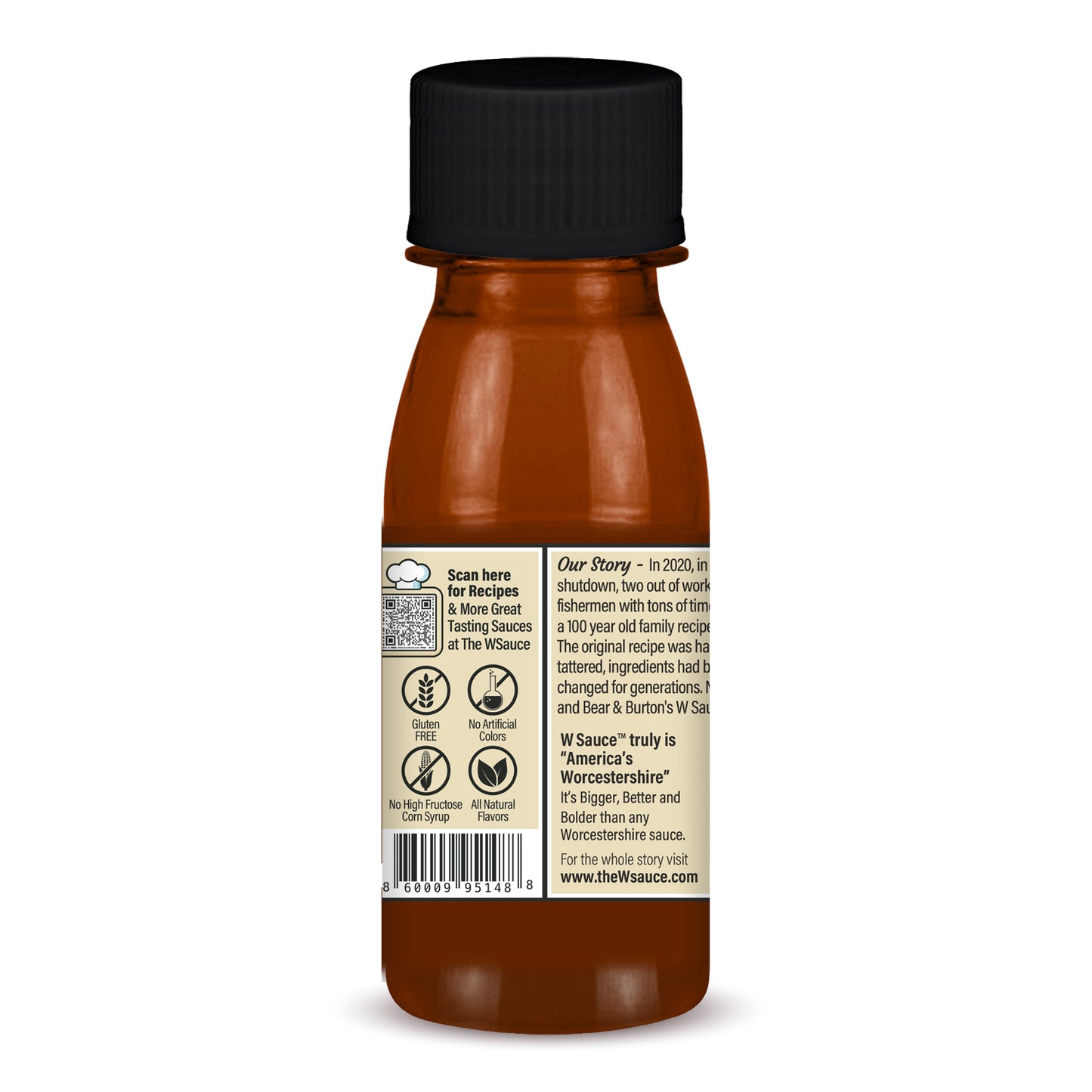 Case of Bear & Burton's W Sauce 2oz Mini Bottles