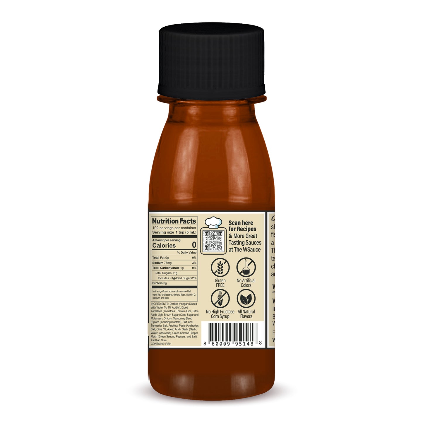Case of Bear & Burton's W Sauce 2oz Mini Bottles
