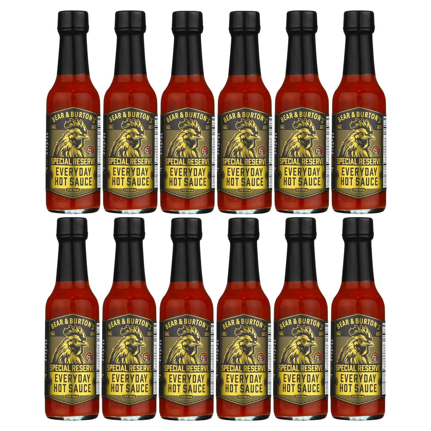 Bear & Burton's Everyday Hot Sauce 5oz Bottles (12 Pack)