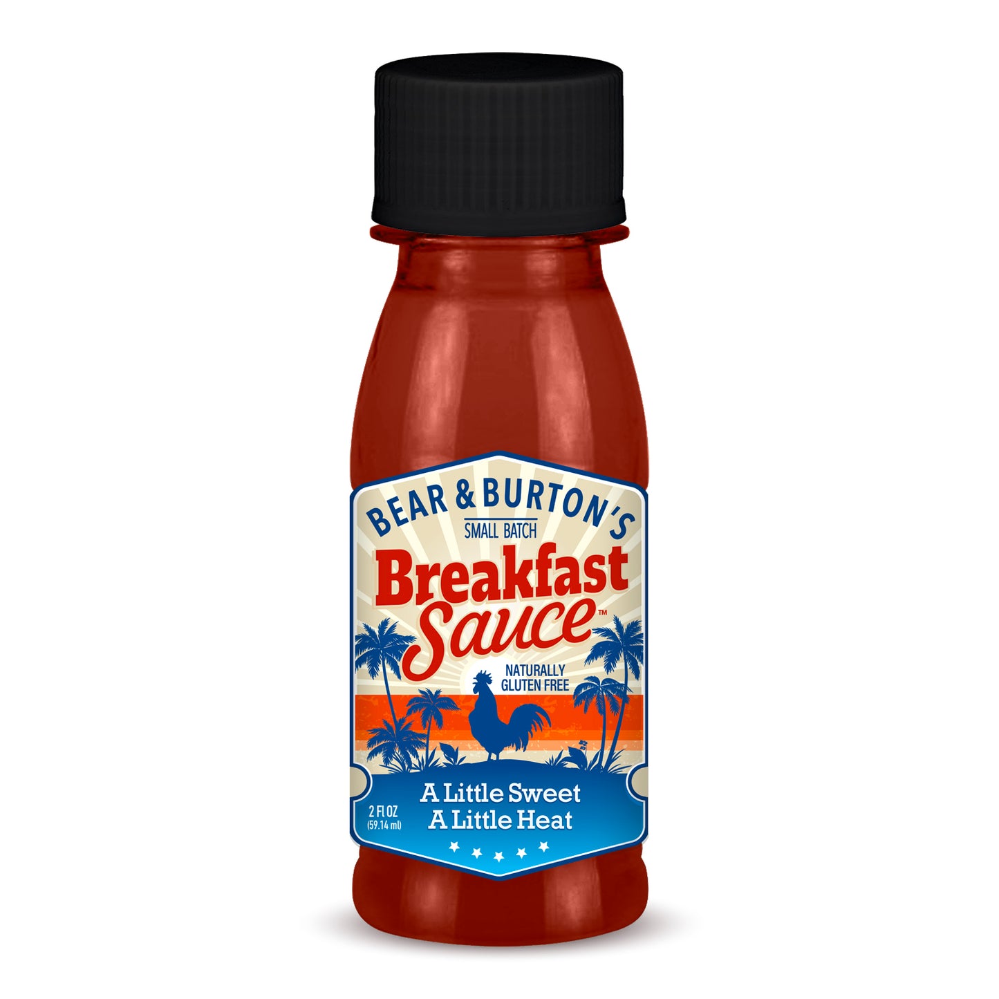 Case of Bear & Burton's Breakfast Sauce 2 fl. oz. Mini Bottles