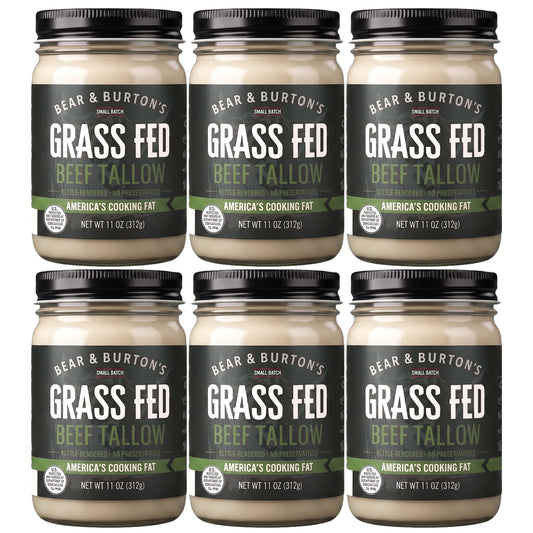 Bear & Burton's Grass-Fed Beef Tallow (6 pack)